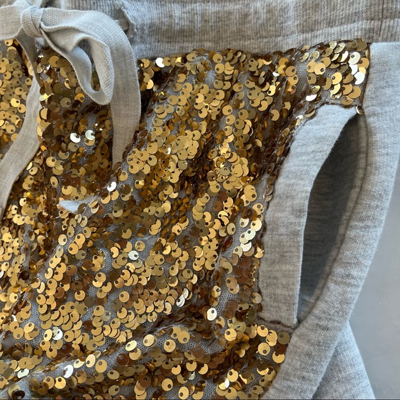 Peter Alexander girls gold sequin soft gray shorts. 12 - Picture 3 of 7
